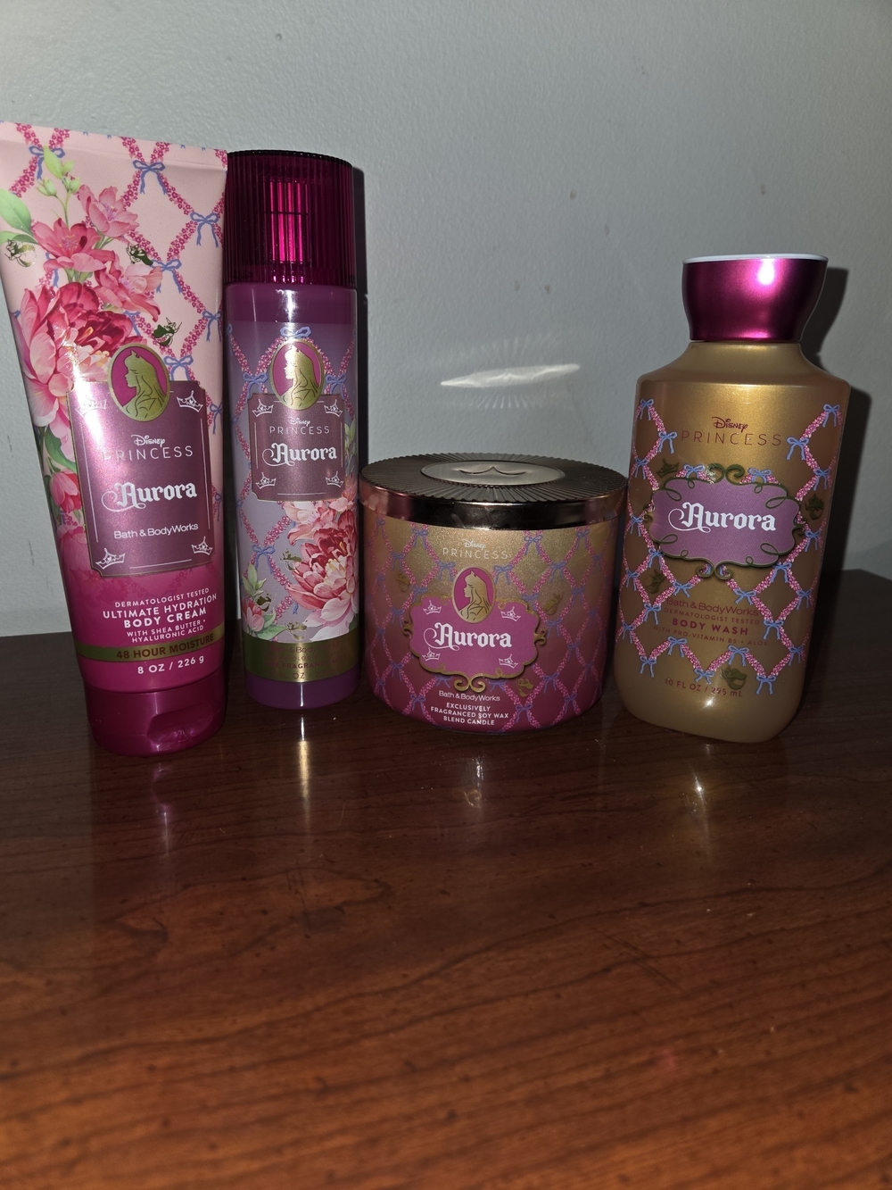 Bath & Body Works Disney Princess Aurora Scented 4pc Body Set